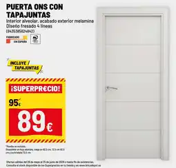 Brico Depôt Puerta ons con tapajuntas oferta