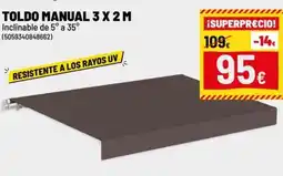 Brico Depôt Toldo manual 3 x 2 m oferta