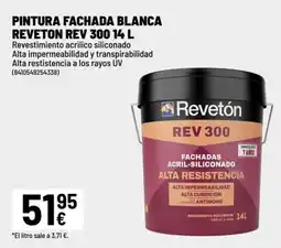 Brico Depôt REVETON Pintura fachada blanca rev 300 oferta