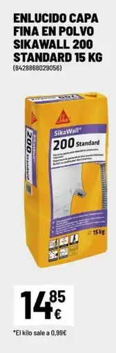 Brico Depôt SILKA Enlucido capa fina en polvo sikawall 200 standard oferta