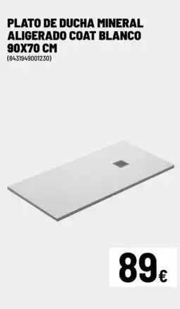 Brico Depôt Plato de ducha mineral aligerado coat blanco oferta