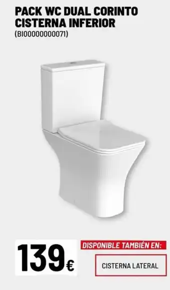 Brico Depôt Pack wc dual corinto cisterna inferior oferta