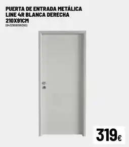 Brico Depôt Puerta de entrada metálica line 4r blanca derecha oferta