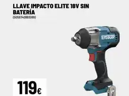 Brico Depôt ERBAUER Llave impacto elite 18v sin batería oferta
