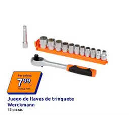 Action WERCKMANN Juego de llaves de trinquete oferta