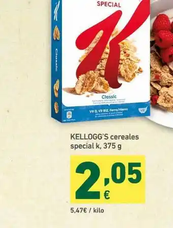 HiperDino Kellogg's Cereales Special K 375g oferta
