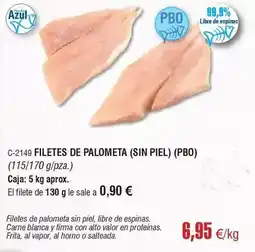 Abordo Valor - filetes de palometa oferta