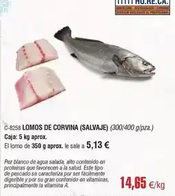 Abordo Salvaje - lomos de corvina oferta