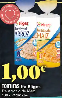 Gadis IFA ELIGES Tortitas de arroz o de maíz oferta