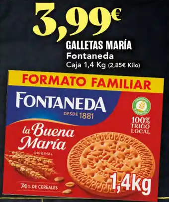 Gadis FONTANEDA Galletas maría oferta