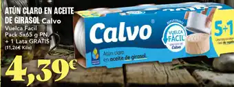 Gadis CALVO Atún claro en aceite de girasol oferta