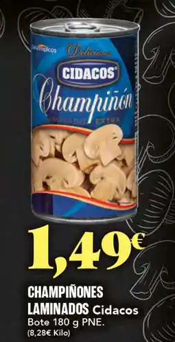 Gadis CIDACOS Champiñones laminados oferta