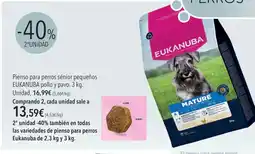 El Corte Inglés Eukanuba Pienso para perros sénior pequeños pollo y pavo oferta