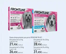 El Corte Inglés FrontLine Tri-Act Pipetas desparasitantes para perros oferta