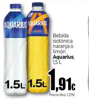 Unide Market AQUARIUS Bebida isotónica naranja o limón oferta