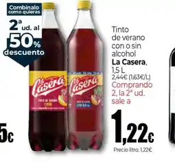 Unide Market LA CASERA Tinto de verano con o sin alcohol oferta