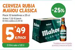 AhorraMas MAHOU CLÁSICA Cerveza rubia oferta