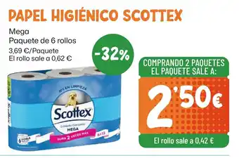 AhorraMas SCOTTEX Papel higiénico oferta
