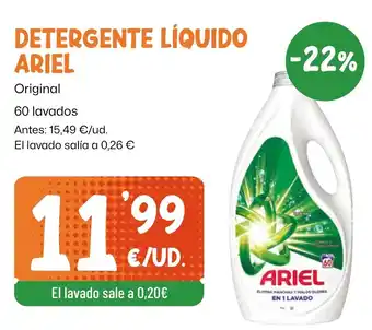 AhorraMas ARIEL Detergente líquido oferta