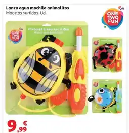 Alcampo Lanza agua mochila animalitos oferta
