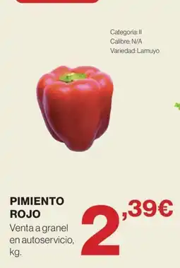 Hipercor Pimiento rojo oferta