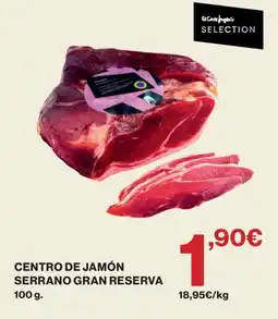 Hipercor Centro de jamón serrano gran reserva oferta