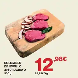 Hipercor Solomillo de novillo oferta