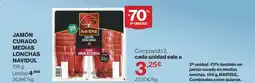 Hipercor NAVIDUL Jamón curado medias lonchas oferta
