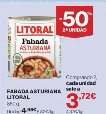 Hipercor LITORAL Fabada asturiana oferta