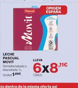 Hipercor PASCUAL MOVIT Leche oferta
