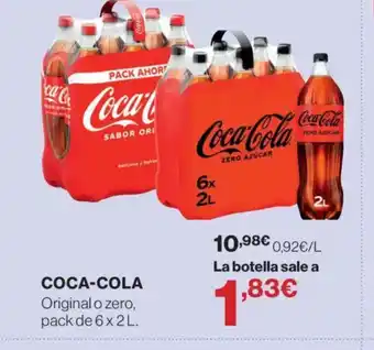 Hipercor COCA-COLA Original o zero oferta