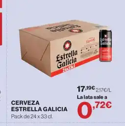 Hipercor ESTRELLA GALICIA Cerveza oferta