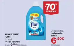 Hipercor FLOR Suavizante oferta
