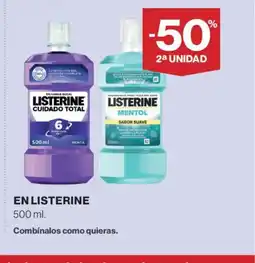 Hipercor LISTERINE En oferta