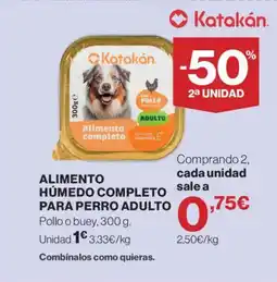 Hipercor Alimento húmedo completo para perro adulto oferta