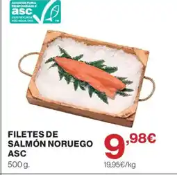 Hipercor Filetes de salmón noruego asc oferta