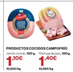 Hipercor CAMPOFRÍO Productos cocidos oferta