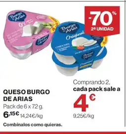 Hipercor BURGO DE ARIAS Queso oferta