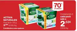 Hipercor ACTIVIA Naturales oferta