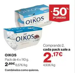 Hipercor OIKOS oferta