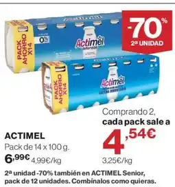 Hipercor ACTIMEL oferta