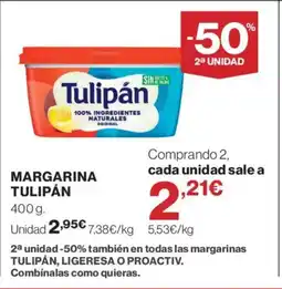 Hipercor TULIPÁN Margarina oferta