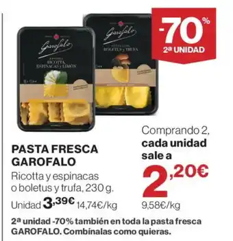 Hipercor GAROFALO Pasta fresca oferta