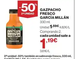 Hipercor GARCÍA MILLÁN Gazpacho fresco oferta