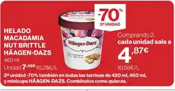 Hipercor HÄAGEN-DAZS Helado macadamia nut brittle oferta