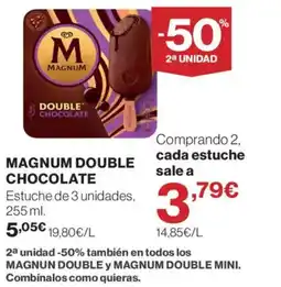Hipercor MAGNUM double chocolate oferta