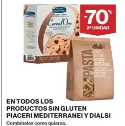 Hipercor En todos los productos sin gluten piaceri mediterranei y dialsi oferta