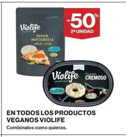 Hipercor VIOLIFE En todos los productos veganos oferta