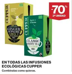 Hipercor En todas las infusiones ecológicas cupper oferta