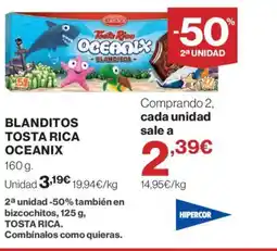 Hipercor Blanditos tosta rica oceanix oferta
